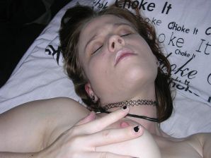 Young passionate informal woman touches herself for the nipples and ends from this. Thumb 11