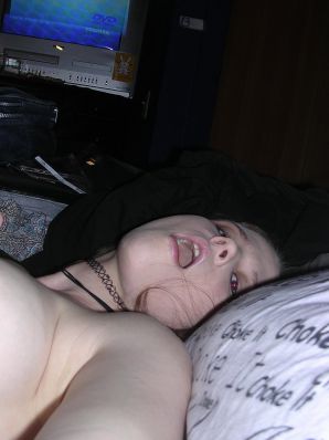 Young passionate informal woman touches herself for the nipples and ends from this. Thumb 22