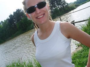 A charming girl undressed to her blouse and poses with cancer. Thumb 39