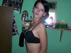 A tanned girl is spinning naked in a room. Thumb 9