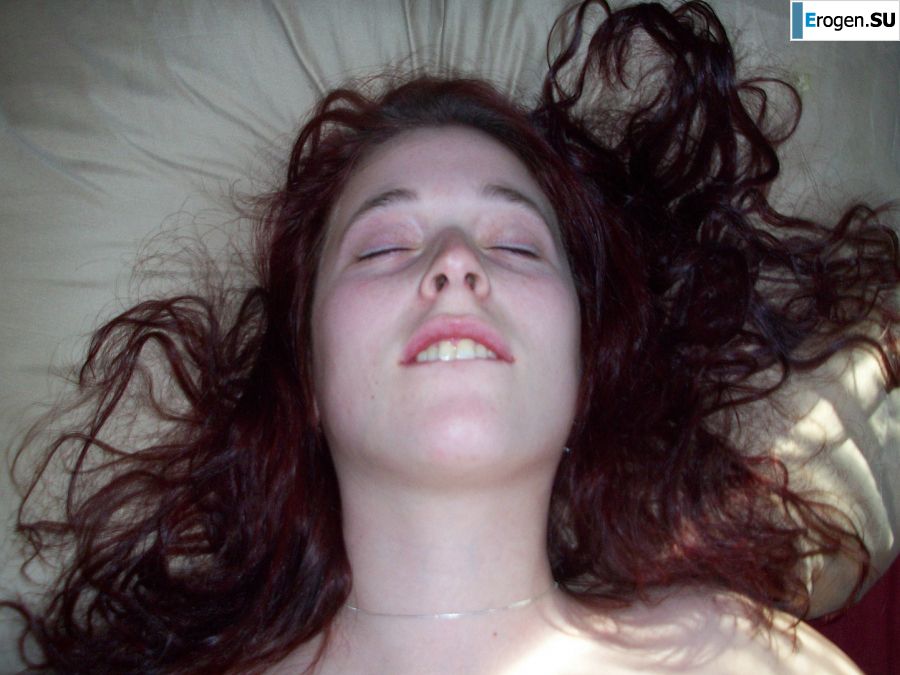 The naughty redhead girl undressed and engaged in passionate sex. Photo 36