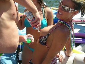 A pretty blonde is laid bare in the toilet and spreads her legs in bed. Thumb 38