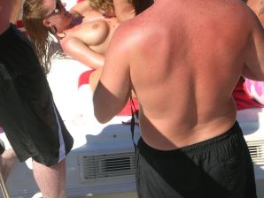 A pretty blonde is laid bare in the toilet and spreads her legs in bed. Thumb 39