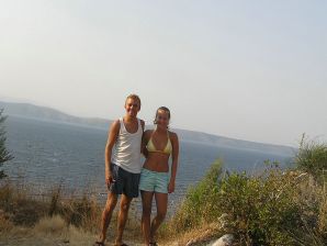 Спортивная студентка разделась на пляже и искупалась нагишом. Часть 2. Эскиз 38