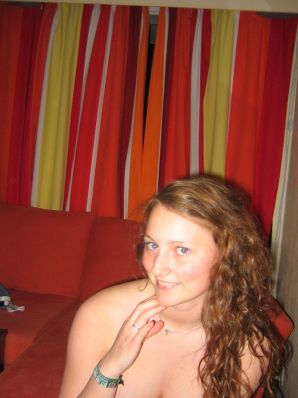 Seductive redhead minx with chic shapes shows striptease in the shower. Thumb 8