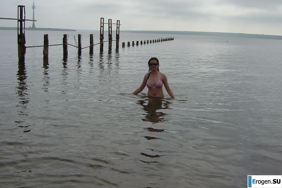 Sexy brunette with nipples showing through the blouse. Photo 28