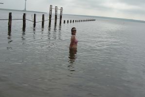 Sexy brunette with nipples showing through the blouse. Thumb 26