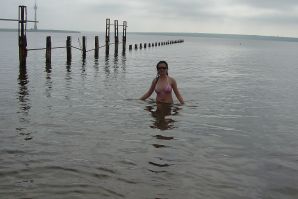 Sexy brunette with nipples showing through the blouse. Thumb 28