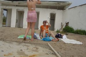 Sexy brunette with nipples showing through the blouse. Thumb 32