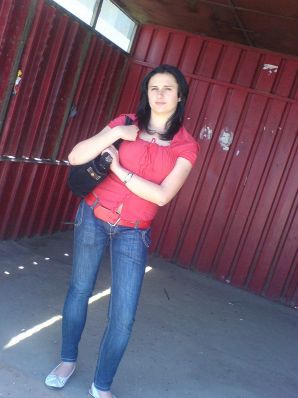 Sexy brunette with nipples showing through the blouse. Thumb 8