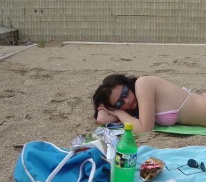 Sexy brunette with nipples showing through the blouse. Thumb 9