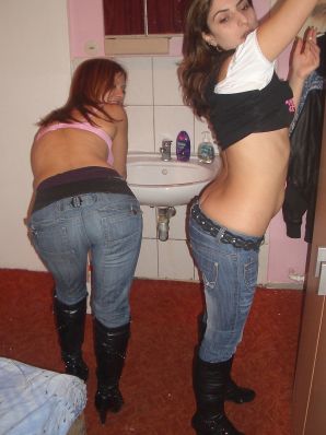 Mischievous minx touch each other's boobs. Thumb 13