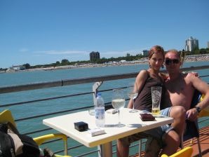 A slender beauty undresses and twists a booty in front of her man. Thumb 40