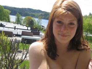 Naughty student with a furry pussy naked bathes in the lake. Thumb 41