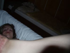 A student with a pierced nipple and tattoos undressed and showed a pussy. Thumb 47