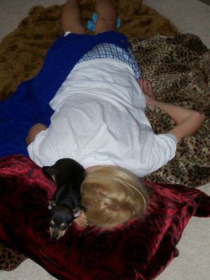 A mature blonde in pink lingerie showed her ass and took out a vibrator. Thumb 33