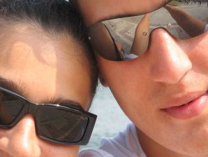 Seductive Latina poses naked on vacation in front of a guy. Thumb 35