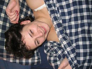 A curly-haired mature beauty is not shy about having sex on camera. Thumb 16