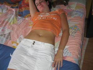 The minx and her boyfriend have sex in front of the camera and are not shy. Thumb 14