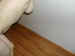 A blonde with a thin waist poses in front of her husband in the car and at home. Thumb 40