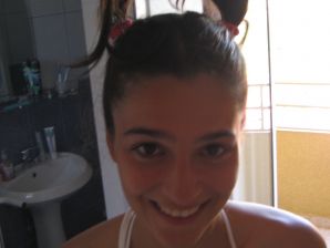 Seductive Latina poses naked on vacation in front of a guy. Part 2. Thumb 13