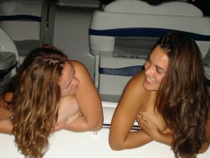 Boys licked a girlfriend's huge breasts at a party. Part 2. Thumb 33