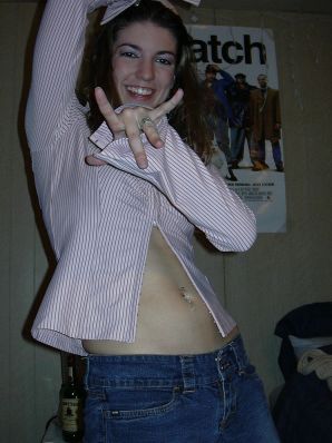 A young woman in red drank and undressed on camera. Thumb 10