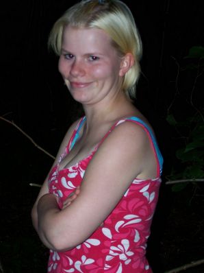 Appetizing magnificent blonde spread her legs right on the grass. Part 2. Thumb 33