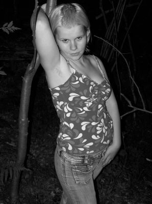 Appetizing magnificent blonde spread her legs right on the grass. Part 2. Thumb 34