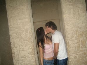 A slender woman at the sea took off a white swimsuit in front of her husband. Thumb 18