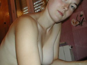 A blonde with a thin waist poses in front of her husband in the car and at home. Part 2. Thumb 27