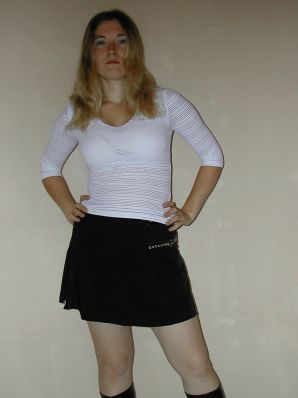 A blonde with a thin waist poses in front of her husband in the car and at home. Part 2. Thumb 29