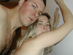 A blonde with a thin waist poses in front of her husband in the car and at home. Part 2. Thumb 40