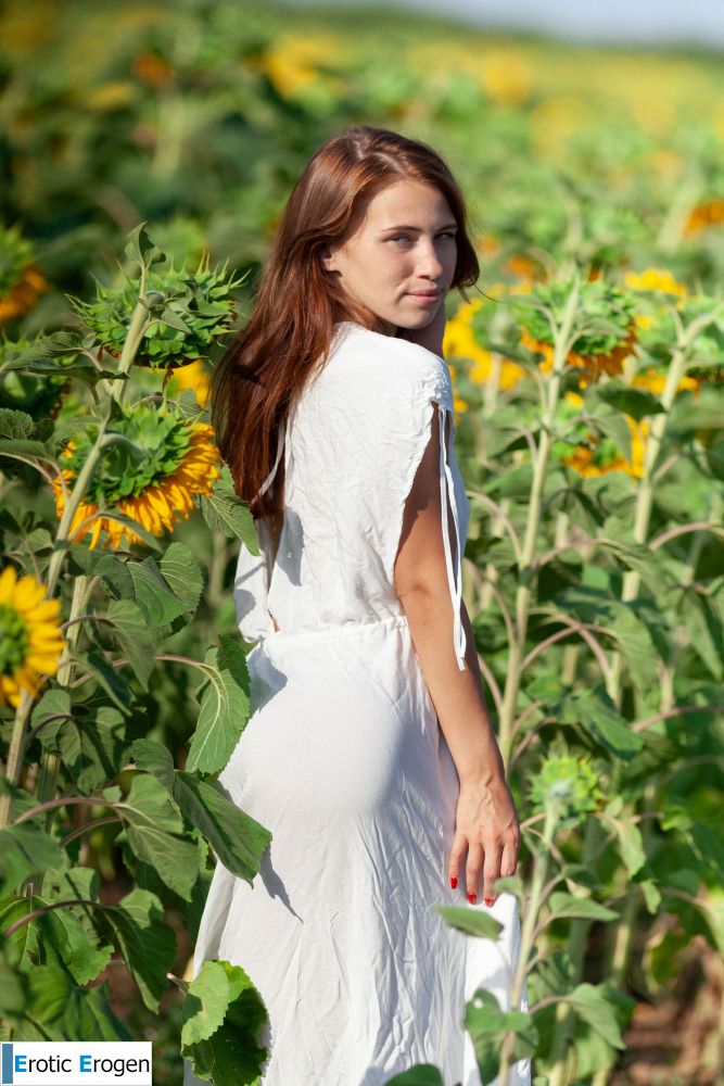 Melania in Sunflowers. Фото 1