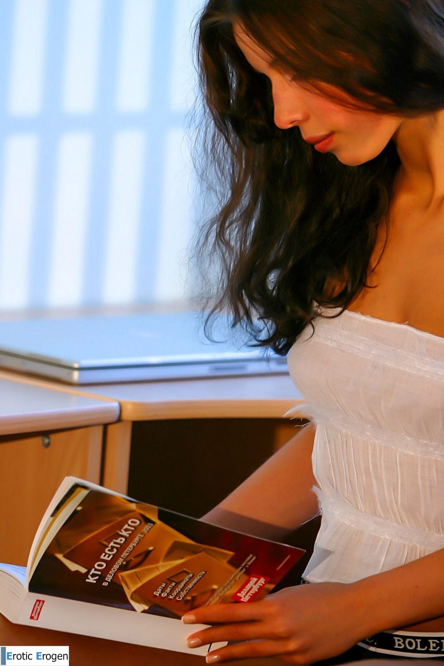 Anoushka E in Brunette Girl With Socks. Picture 16