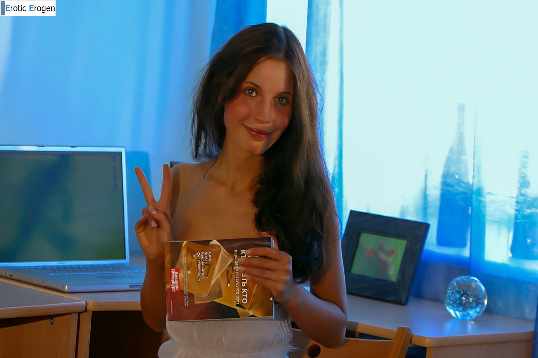 Anoushka E in Brunette Girl With Socks. Picture 38