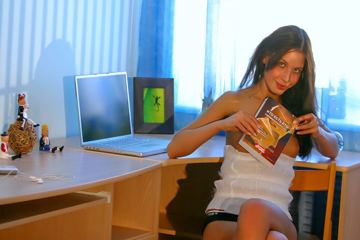 Anoushka E in Brunette Girl With Socks. Thumb 37