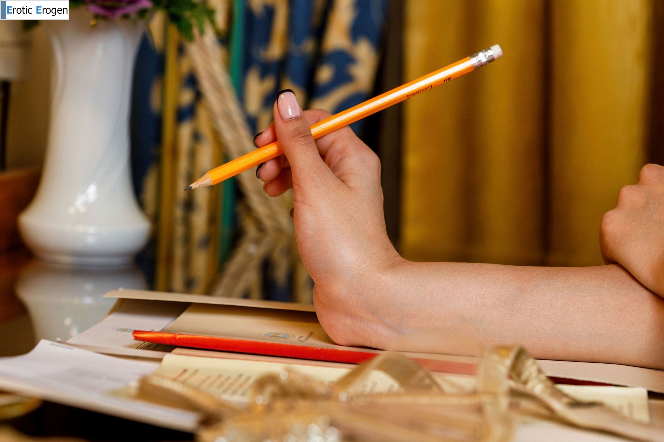 Giselle in Gold Lingerie. Slide 28