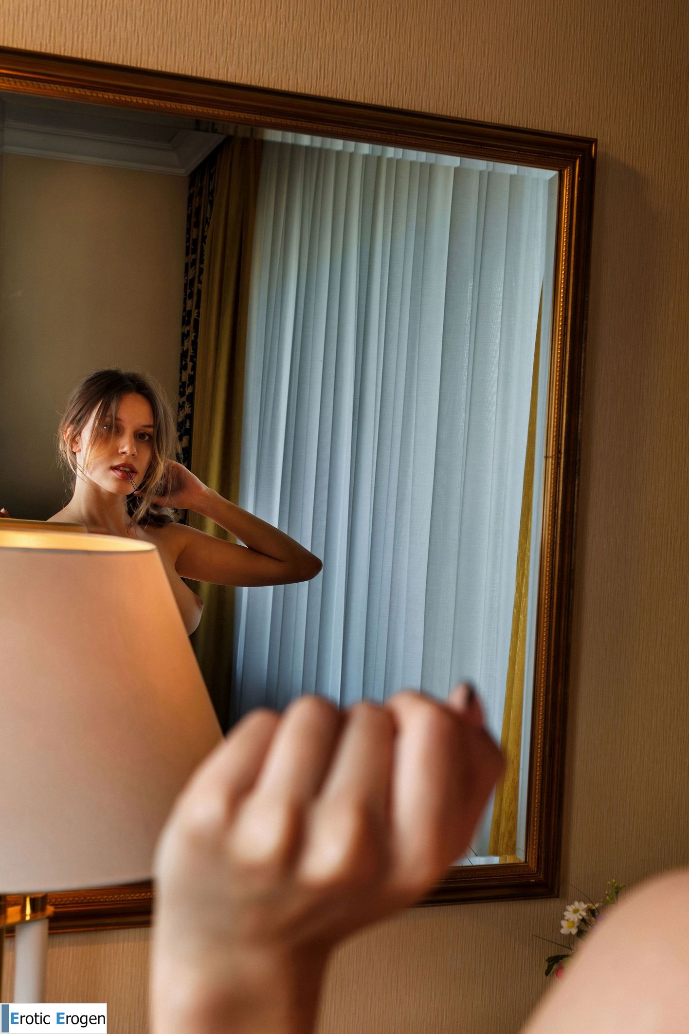 Giselle in Gold Lingerie. Slide 39