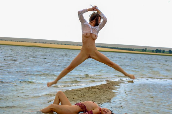 Aglaia X  Sophronia Q in Hanging Out On The Beach. Thumb 40