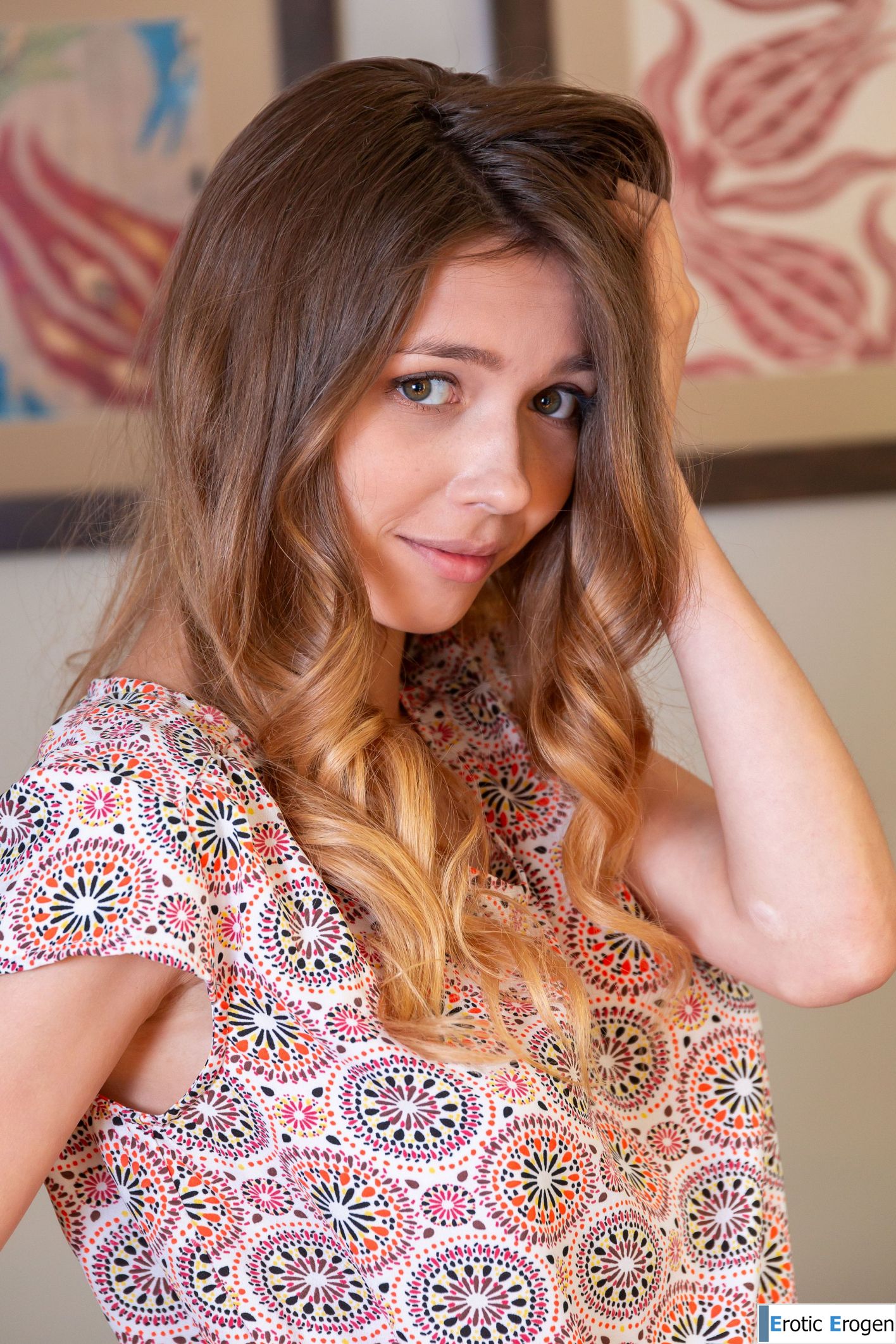 Mila Azul in Contemplation. Slide 1